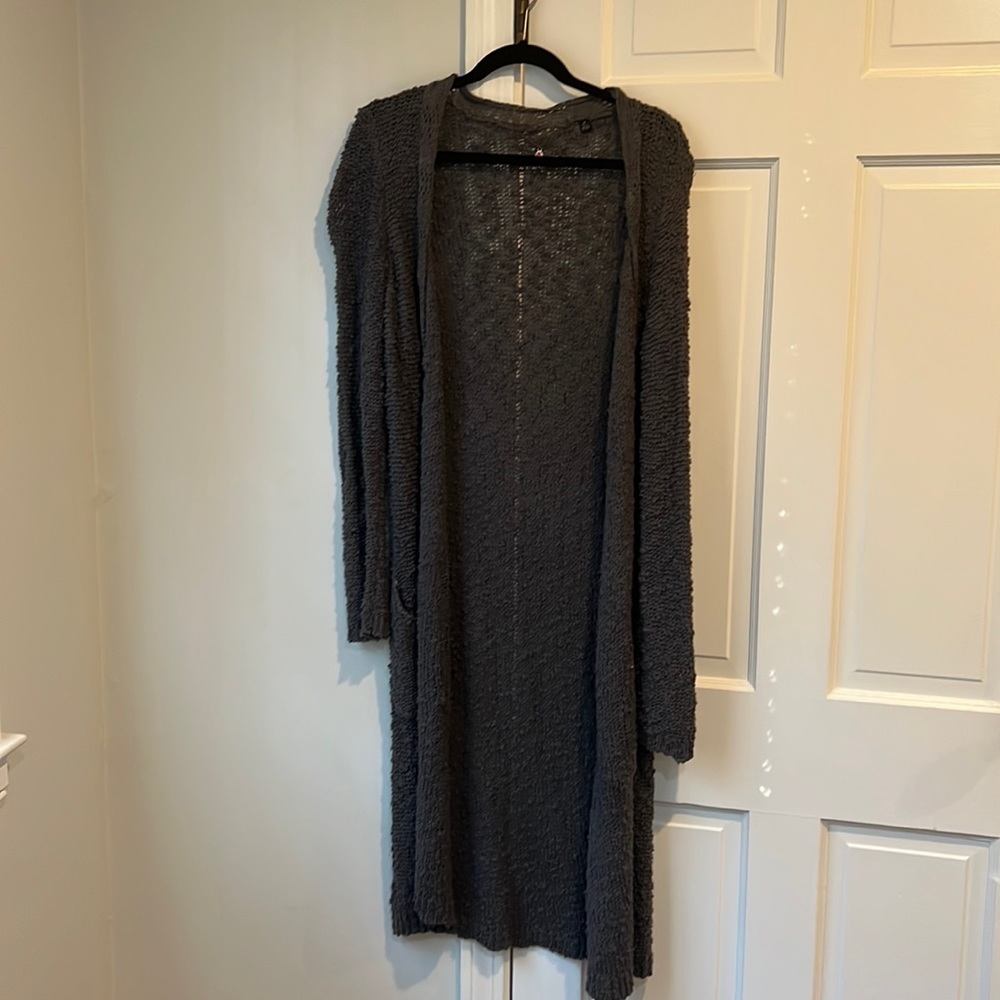 Anthropologie long woven cardigan